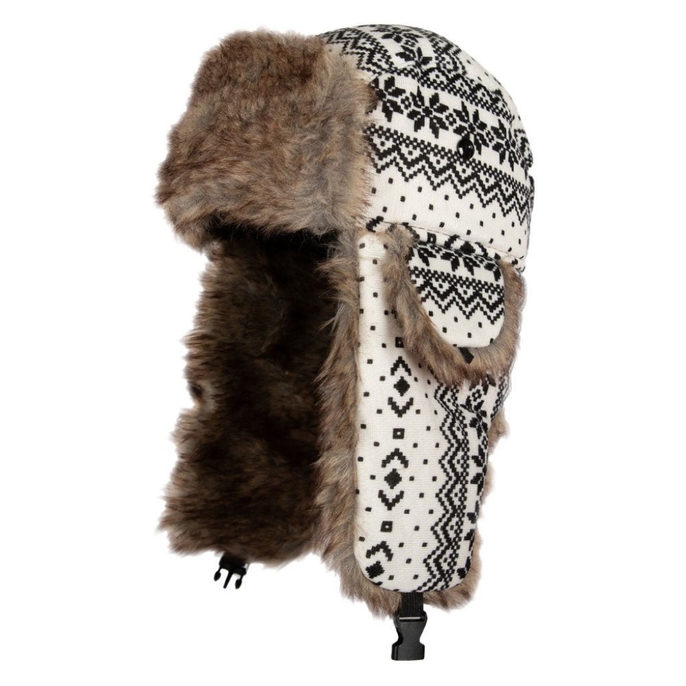 NEW Soul of Adventure Trapper Hat in Nordic White Pattern